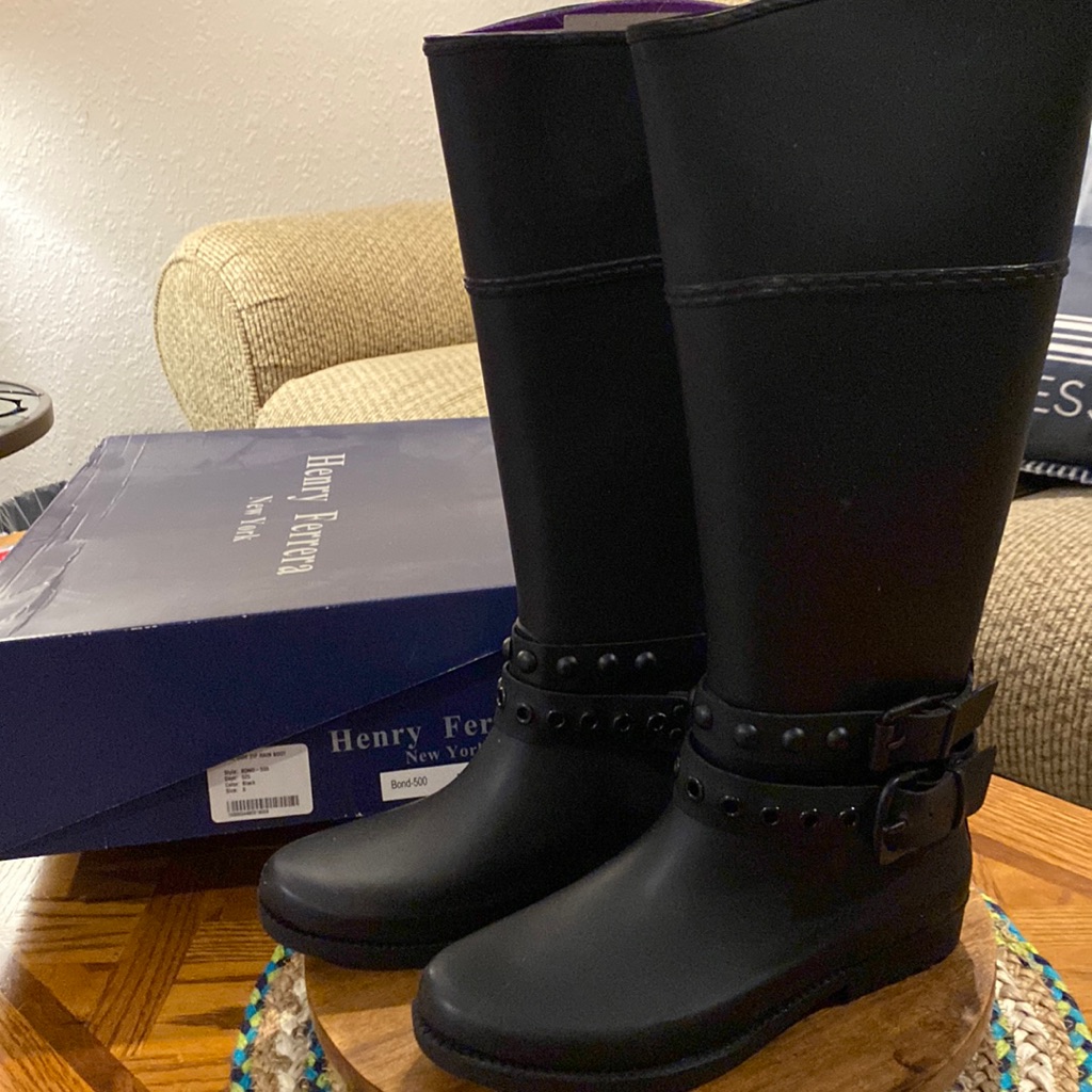 Henry Ferreira Bond500 Brand New Tall Rain Boots Sz 6